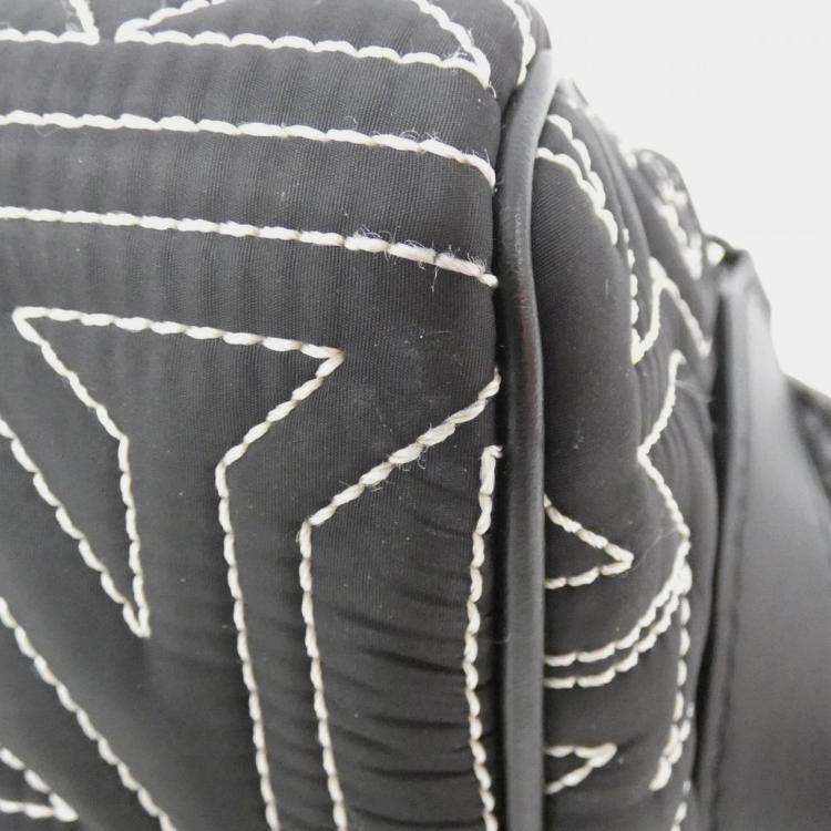 Pre Owned Louis Vuitton Black Nylon Lv Snow Dopp Kit Pouch