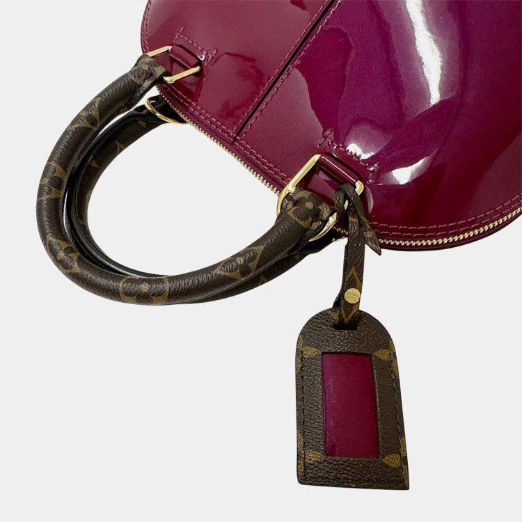 Pre Owned Louis Vuitton Vernis Alma Bb Miroir Magenta Handbag/Shoulder Bag