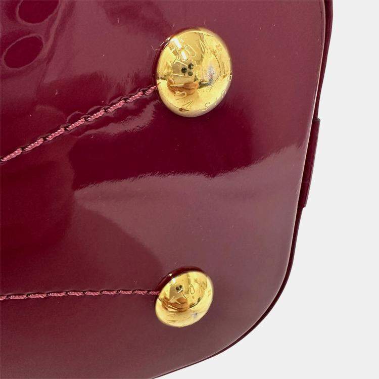 Pre Owned Louis Vuitton Vernis Alma Bb Miroir Magenta Handbag/Shoulder Bag