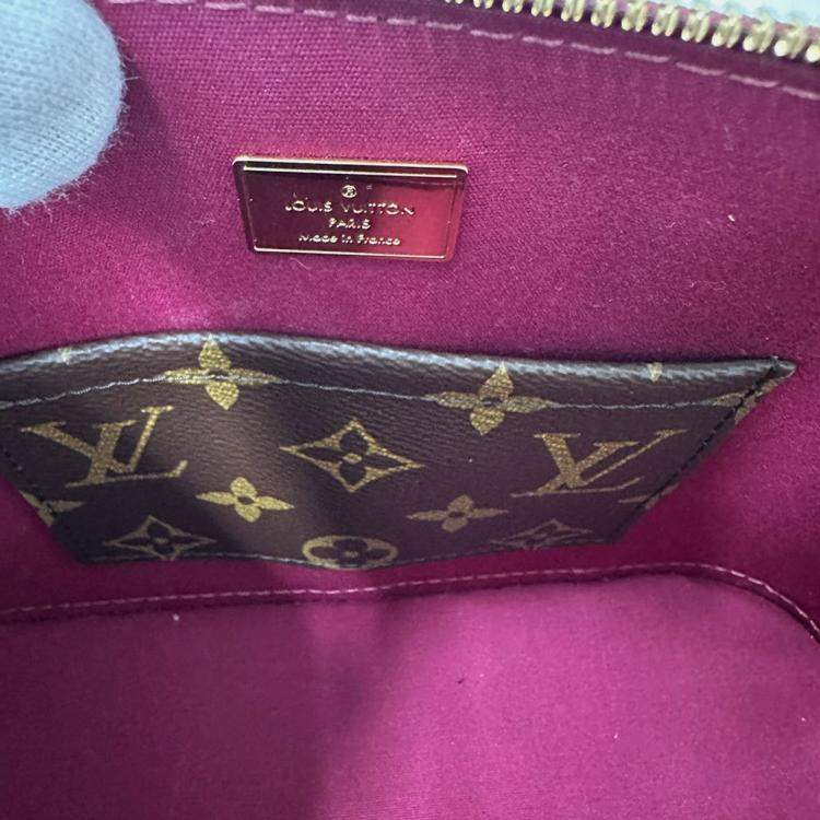 Pre Owned Louis Vuitton Vernis Alma Bb Miroir Magenta Handbag/Shoulder Bag