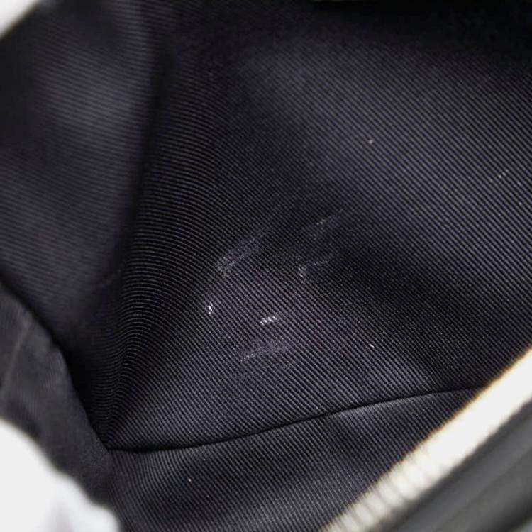 Pre Owned Louis Vuitton Monogram Eclipse Taiga Rama Bum Bag Outdoor Waist Body Noir Black Pvc Leather