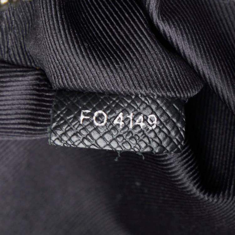 Pre Owned Louis Vuitton Monogram Eclipse Taiga Rama Bum Bag Outdoor Waist Body Noir Black Pvc Leather