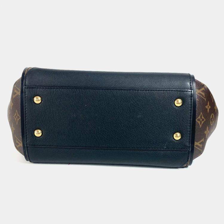 Pre Owned Louis Vuitton Monogram Kimono Mm Tote Bag Shoulder Canvas Noir Black