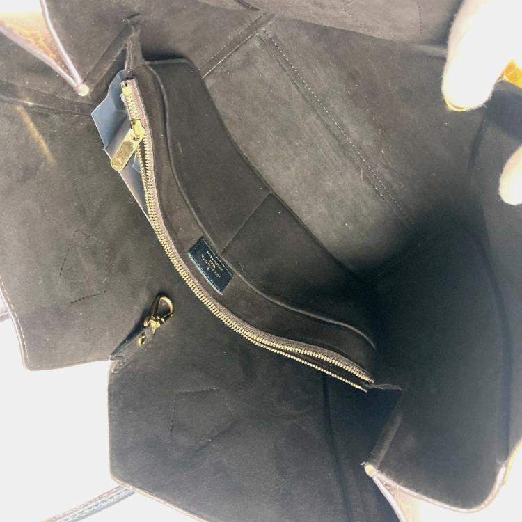 Pre Owned Louis Vuitton Monogram Kimono Mm Tote Bag Shoulder Canvas Noir Black