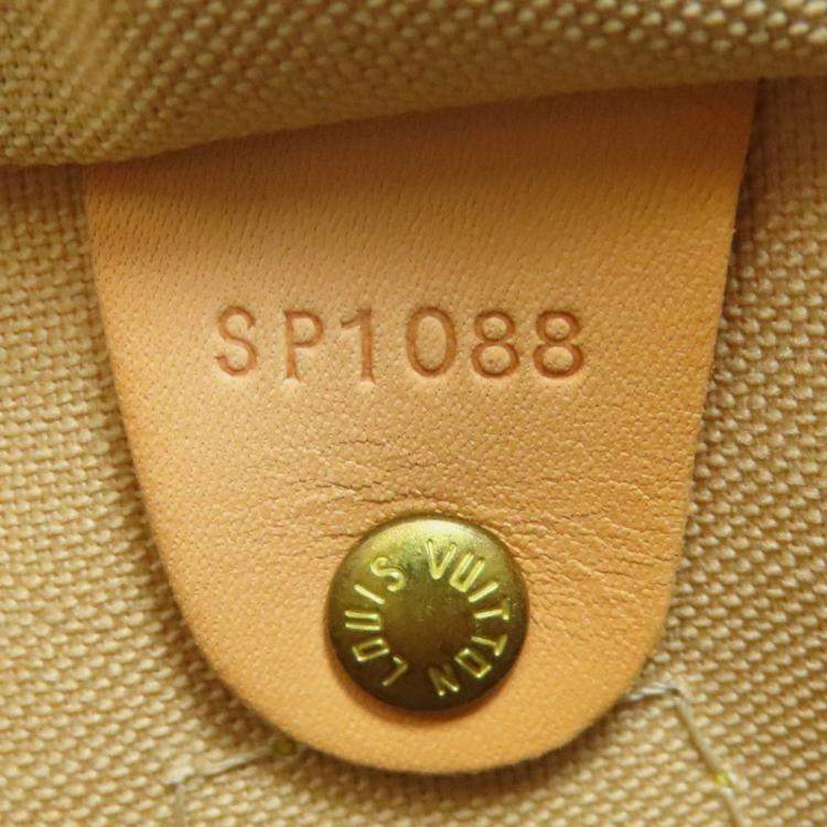 Pre Owned Louis Vuitton Speedy 25 Boston Bag Damier Canvas