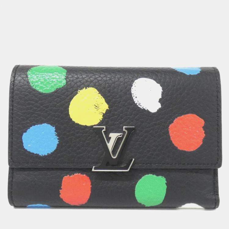 Pre Owned Louis Vuitton Taurillon (Lv X Yk) Portefeuille Capucines Compact Wallet