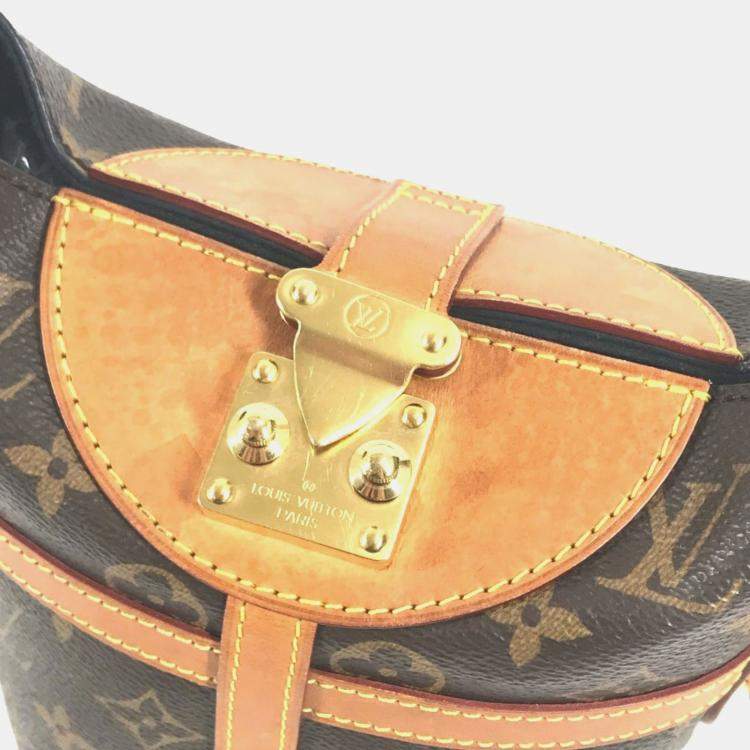 Pre Owned Louis Vuitton Monogram Duffle Bag 2-Way Pochette Handbag Shoulder Canvas Brown