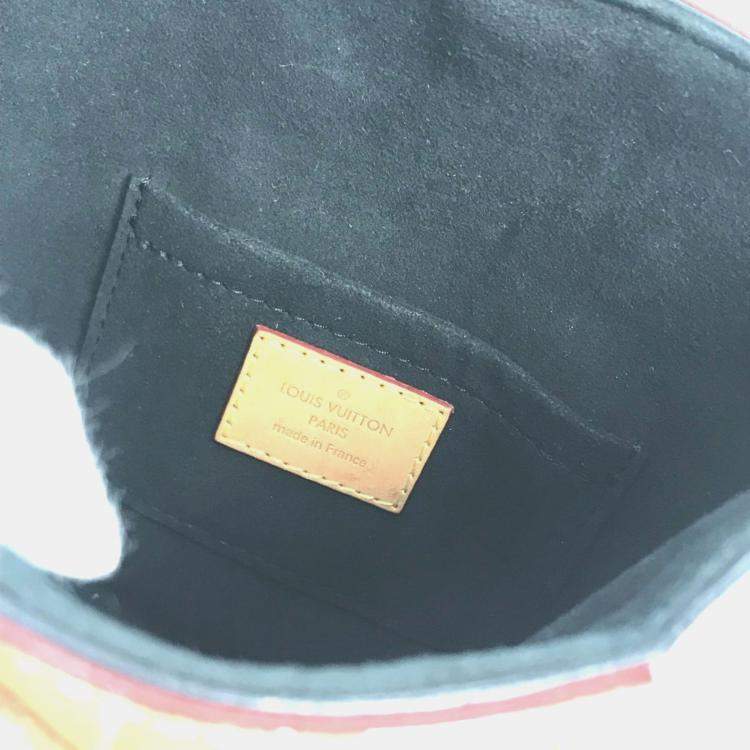 Pre Owned Louis Vuitton Monogram Duffle Bag 2-Way Pochette Handbag Shoulder Canvas Brown