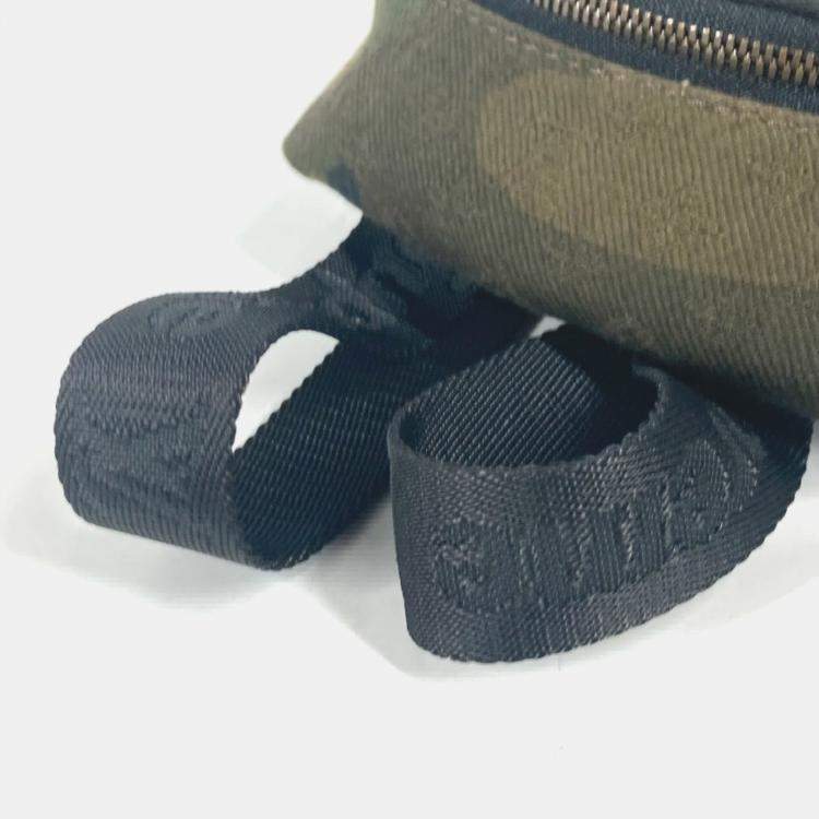 Pre Owned Louis Vuitton Apollo Backpack Nano Bag Charm Rucksack Camouflage Keychain Canvas Green