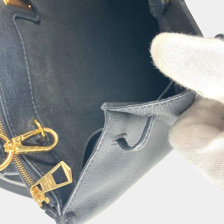 Pre Owned Louis Vuitton Rock Meat Bag With Tassel Shoulder Tote Crossbody Handbag Leather Noir Black