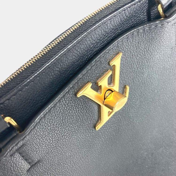 Pre Owned Louis Vuitton Rock Meat Bag With Tassel Shoulder Tote Crossbody Handbag Leather Noir Black