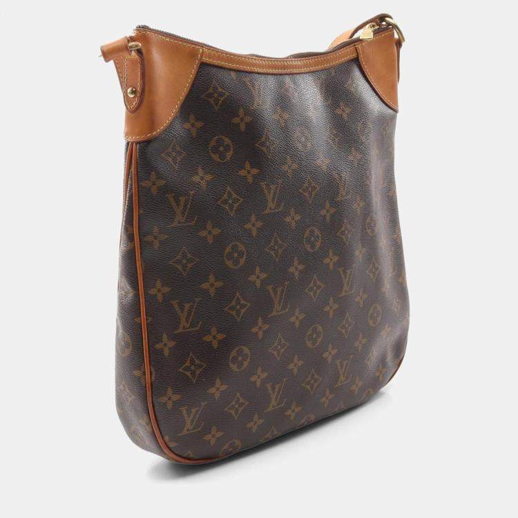 مملوكة مسبقًا Louis Vuitton Odeon Mm Shoulder Bag Coated Canvas Leather Monogram Brown