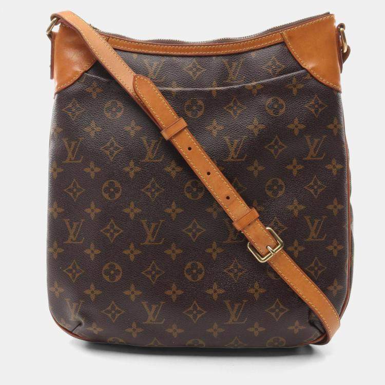 مملوكة مسبقًا Louis Vuitton Odeon Mm Shoulder Bag Coated Canvas Leather Monogram Brown