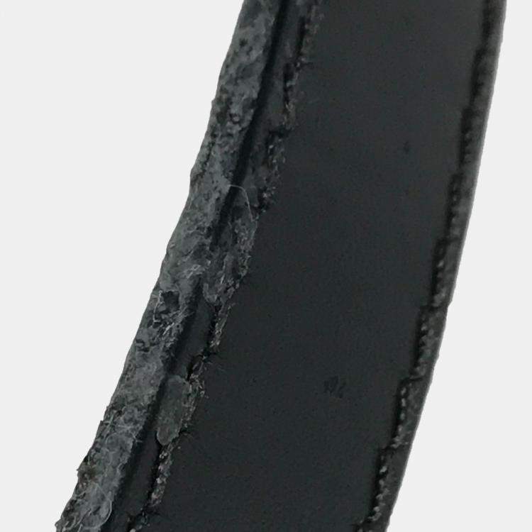 Pre Owned Louis Vuitton Damier Graphite Map Danube Pm Nm Pochette Shoulder Bag Canvas Black