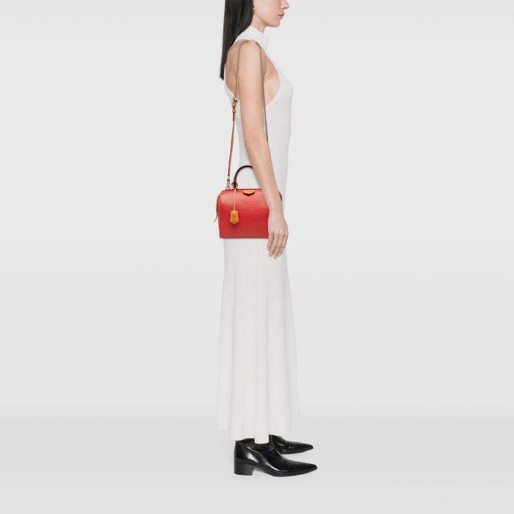 Pre Owned Louis Vuitton Red Epi Doc BB