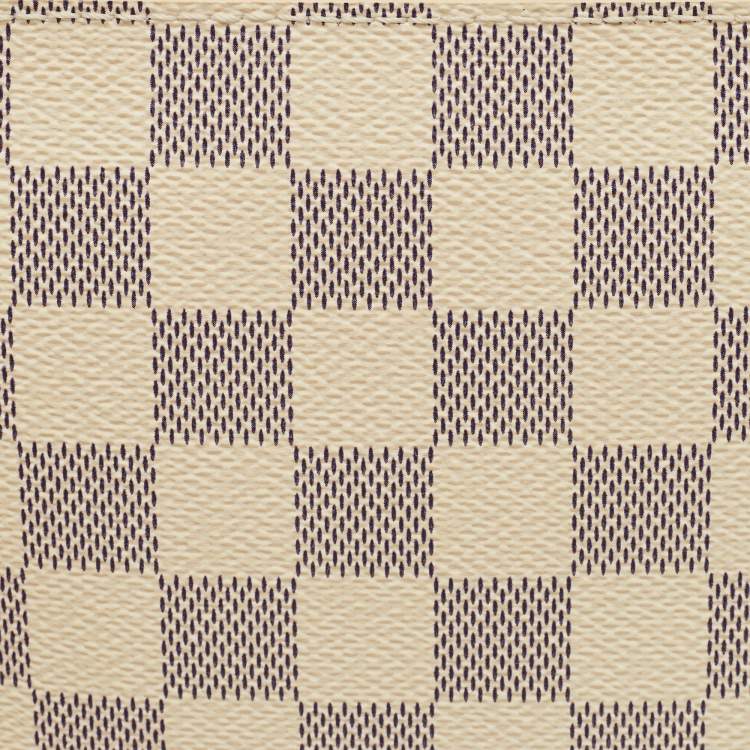 مملوكة مسبقًا Louis Vuitton Neverfull Damier Azur Canvas Pouch