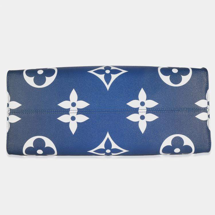 Pre Owned Louis Vuitton Blue Monogram Escale Canvas Onthego GM