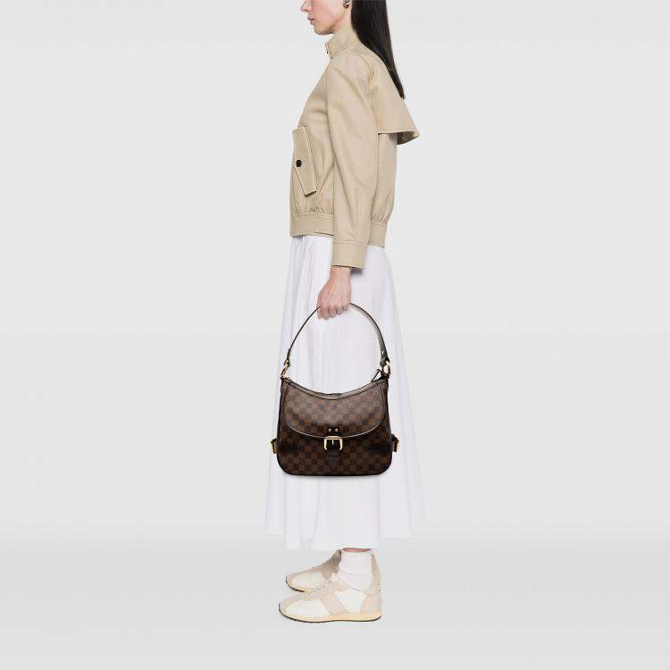 Pre Owned Louis Vuitton Brown Damier Ebene Highbury