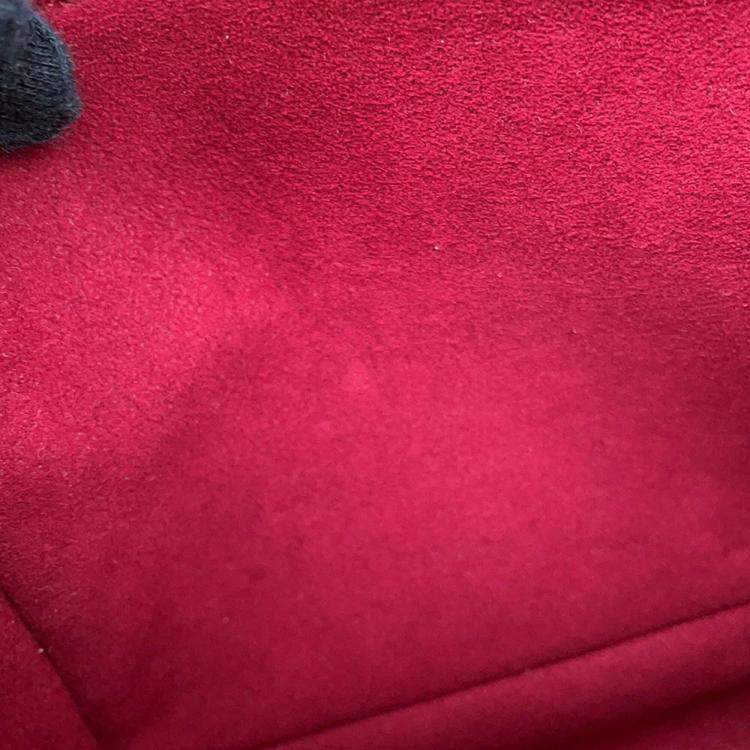 Pre Owned Louis Vuitton Coussin Blue Gacier/Red Monogram Embossed Lamb Leather Size PM