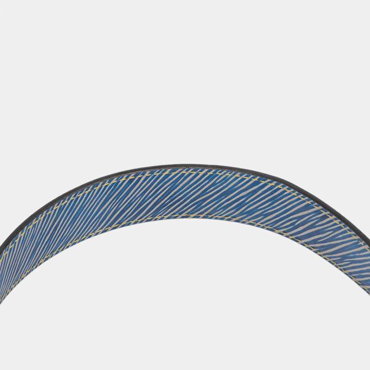 Pre Owned Louis Vuitton Blue Epi Denim Studded Twist MM