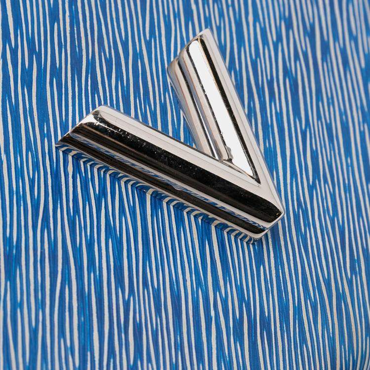 Pre Owned Louis Vuitton Blue Epi Denim Studded Twist MM