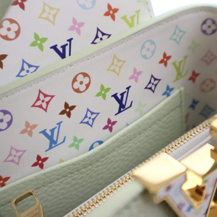 Pre Owned Louis Vuitton x Takashi Murakami Taurillon Capucines Mini