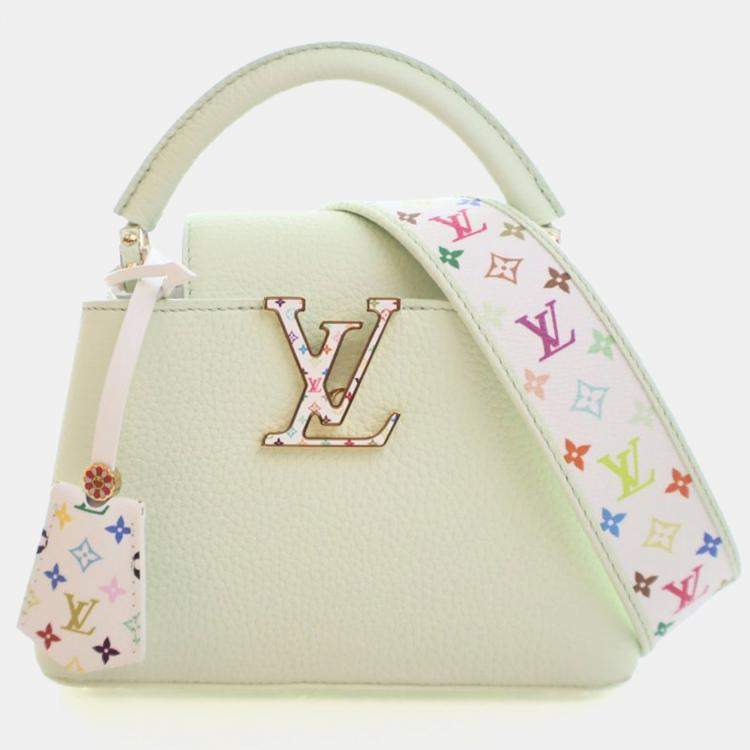 Pre Owned Louis Vuitton x Takashi Murakami Taurillon Capucines Mini