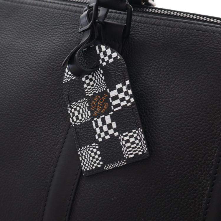 Pre Owned Louis Vuitton Black Damier Distorted Keepall Bandouliere 40