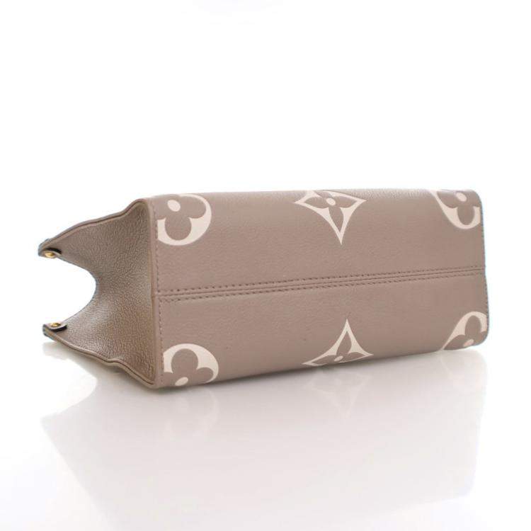 Pre Owned Louis Vuitton Beige Monogram Empreinte Giant OnTheGo PM