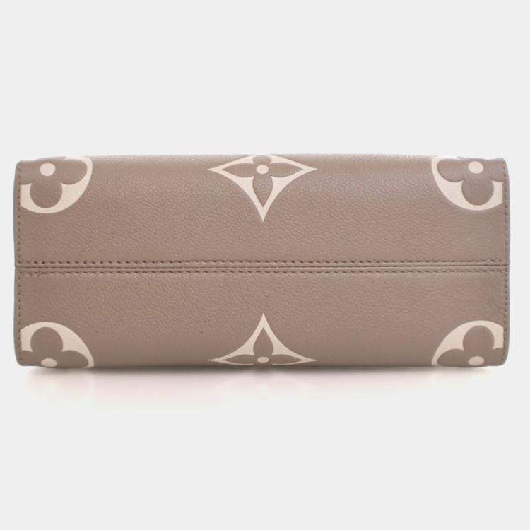 Pre Owned Louis Vuitton Beige Monogram Empreinte Giant OnTheGo PM