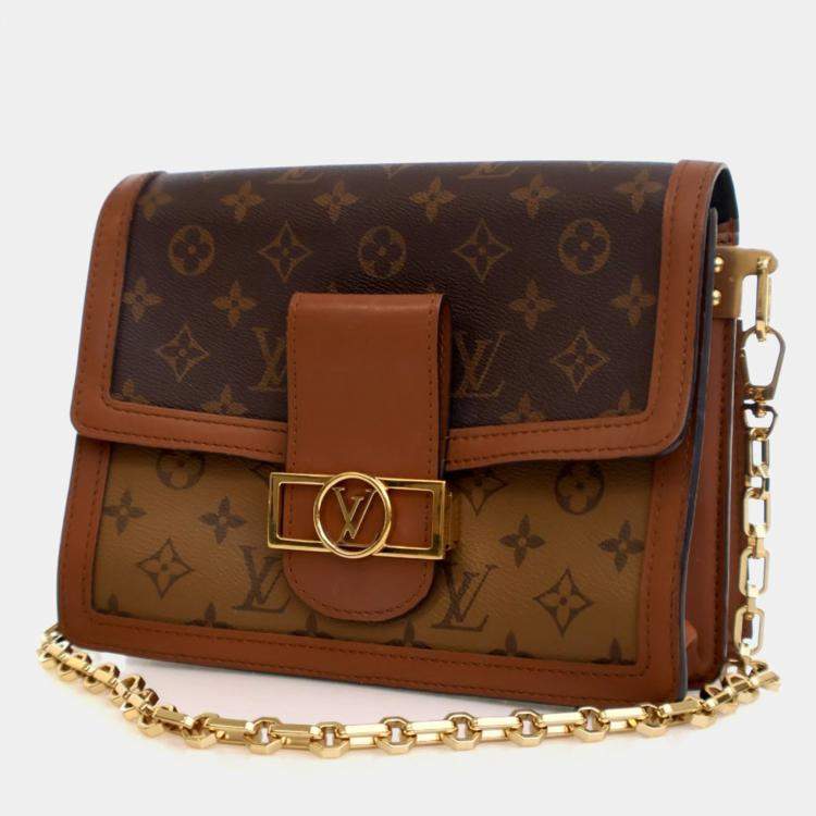 مملوكة مسبقًا Louis Vuitton Brown Monogram Dauphine MM