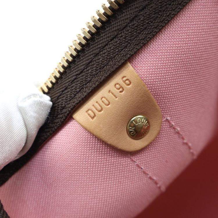 Pre Owned Louis Vuitton Monogram Keepall Limited Edition Jungle Dots