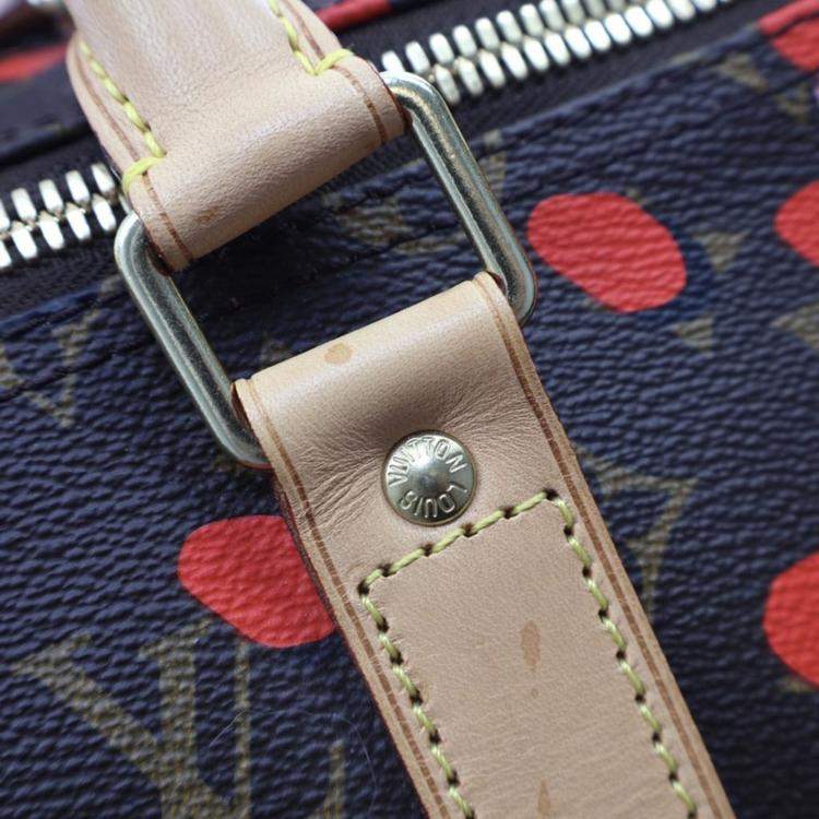 Pre Owned Louis Vuitton Monogram Keepall Limited Edition Jungle Dots
