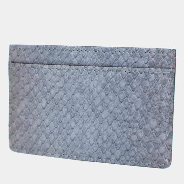 Pre Owned Louis Vuitton Python Card Holder