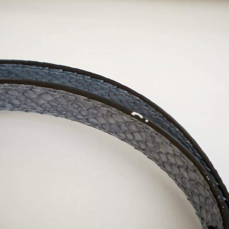 Pre Owned Louis Vuitton Blue Python Capucines BB