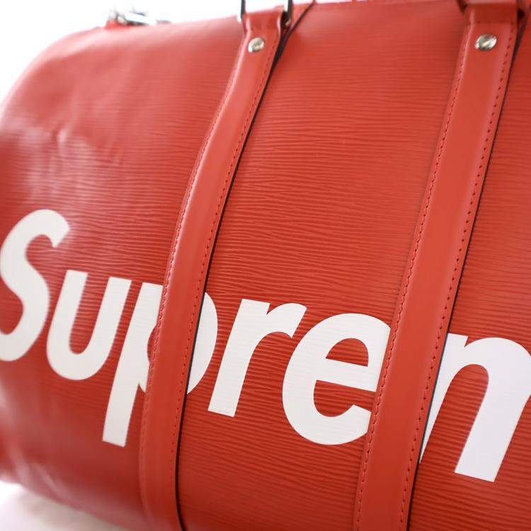 مملوكة مسبقًا Louis Vuitton Epi Supreme Keepall Bandouliere 45