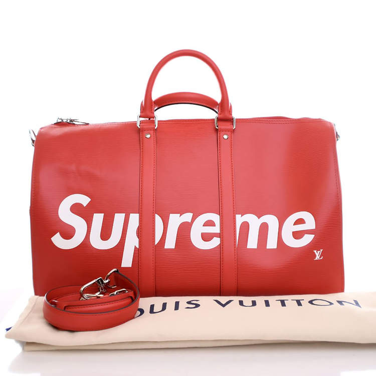 مملوكة مسبقًا Louis Vuitton Epi Supreme Keepall Bandouliere 45