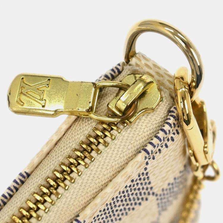 مملوكة مسبقًا Louis Vuitton Damier Azur Mini Pochette Accessoires