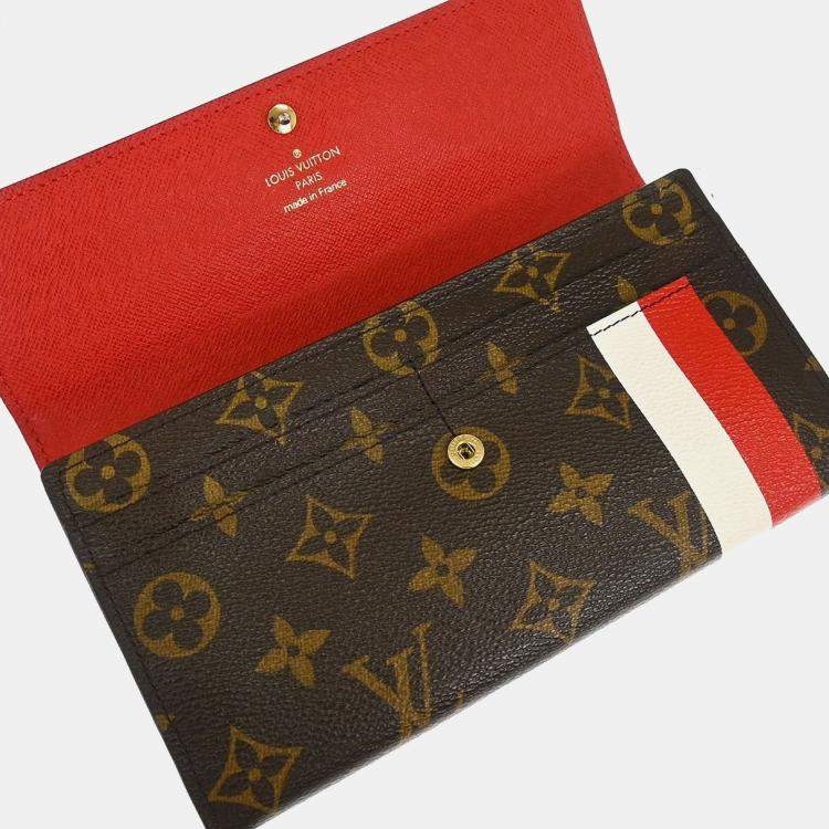 Pre Owned Louis Vuitton Monogram Groom Portefeuille Sarah Wallet