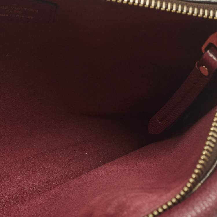 Pre Owned Louis Vuitton Twinset Aurore Monogram Canvas and Leather Bag