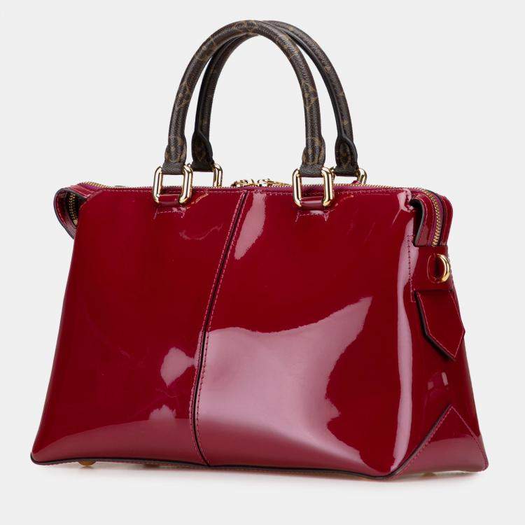 Pre Owned Louis Vuitton Purple Vernis Miroir Tote