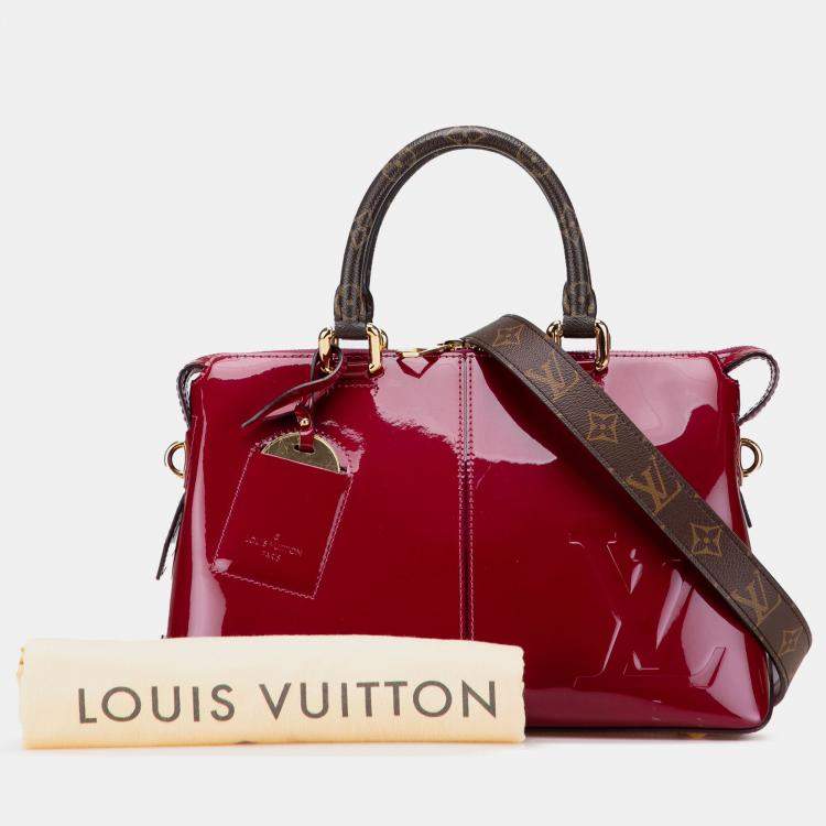 Pre Owned Louis Vuitton Purple Vernis Miroir Tote