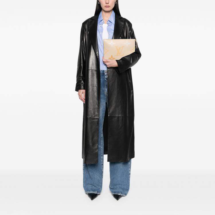 Pre Owned Louis Vuitton Brown Monogram Empreinte Giant By The Pool Toiletry Pouch 26