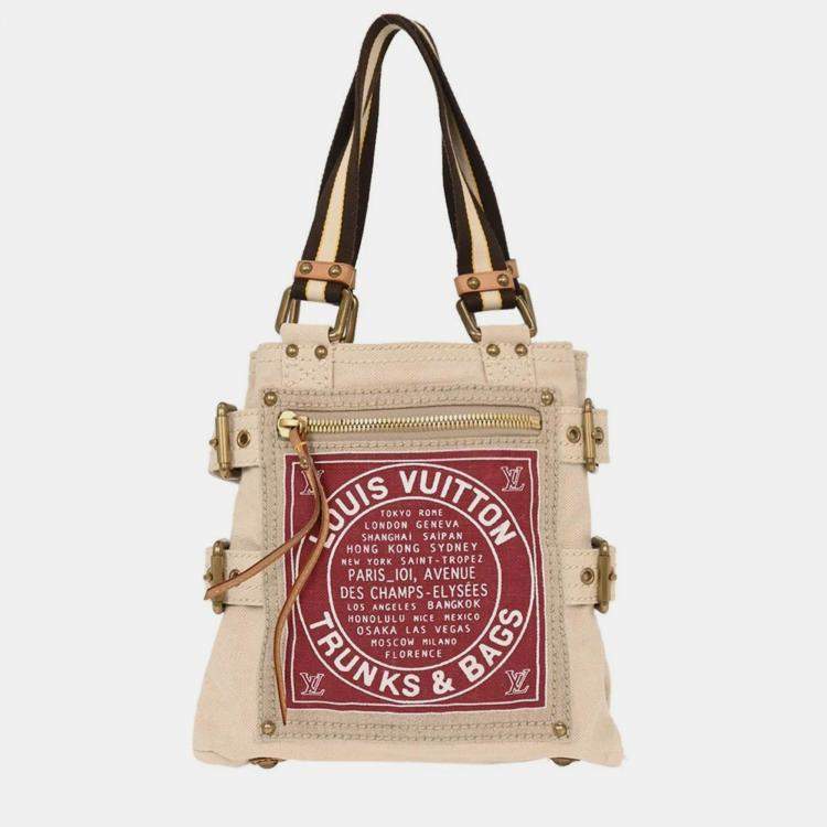 Pre Owned Louis Vuitton Cruise Line Globe Shopper PM Tote Handbag