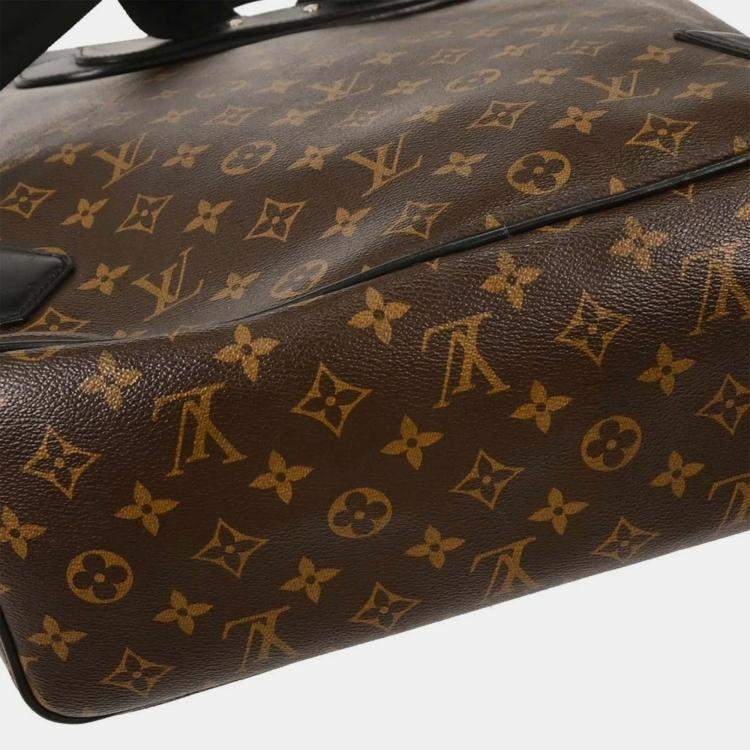 Pre Owned Louis Vuitton Monogram Macassar Parc Backpack