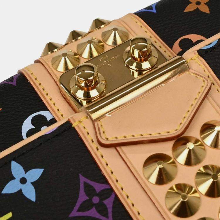 Pre Owned Louis Vuitton Black Monogram Multicolor Pochette Courtney