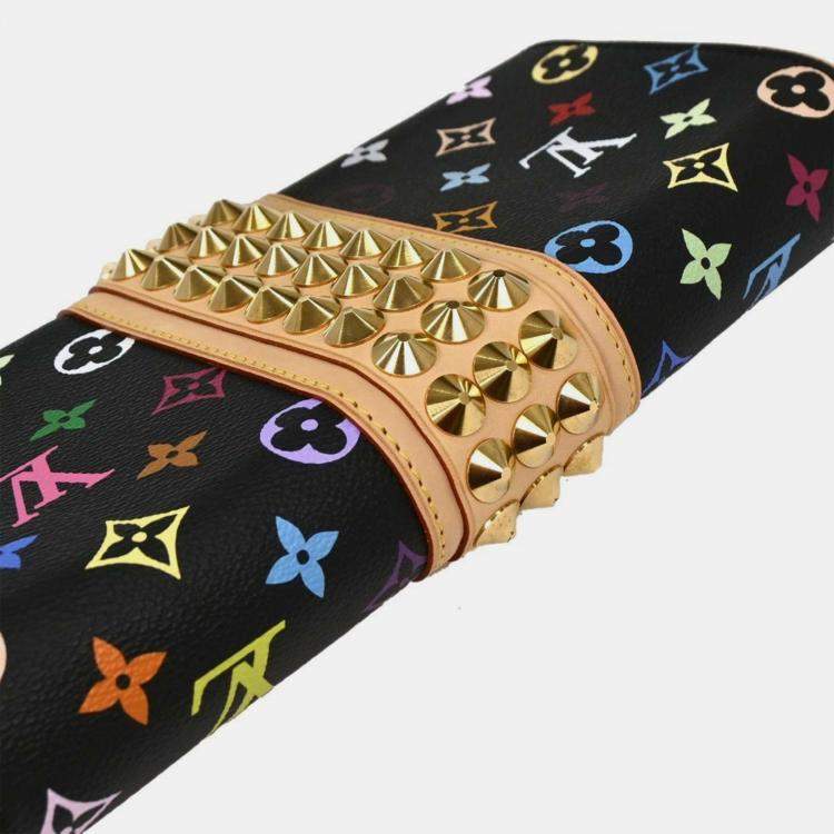 Pre Owned Louis Vuitton Black Monogram Multicolor Pochette Courtney