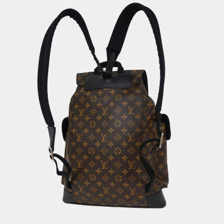 Pre Owned Louis Vuitton Monogram Macassar Christopher PM Backpack