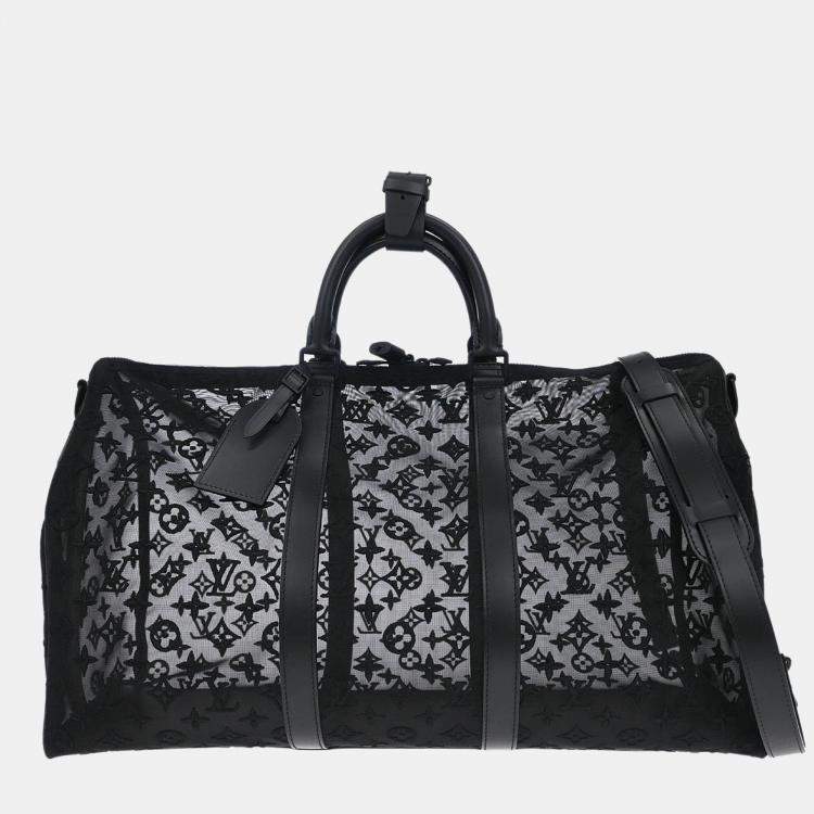 Pre Owned Louis Vuitton Monogram Keepall Bandouliere 50 Handbag