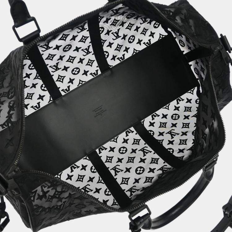 Pre Owned Louis Vuitton Monogram Keepall Bandouliere 50 Handbag